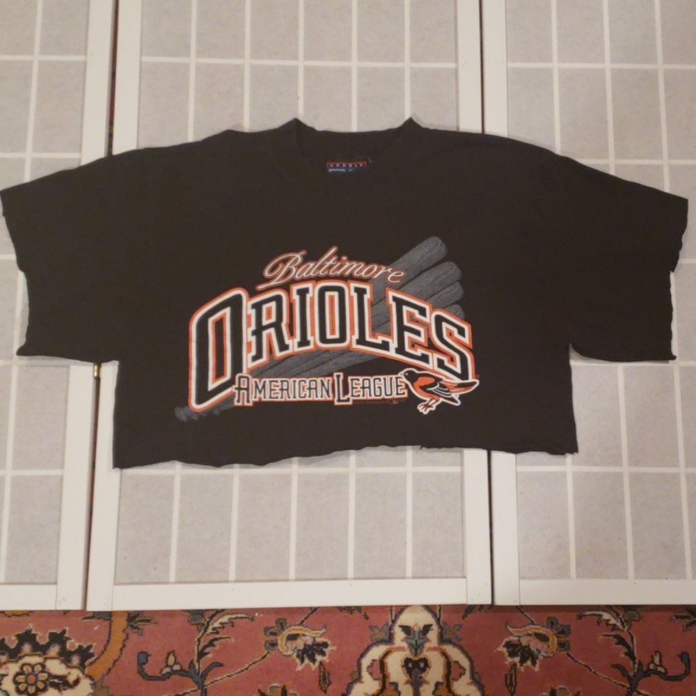 Vintage Baltimore Orioles crop top